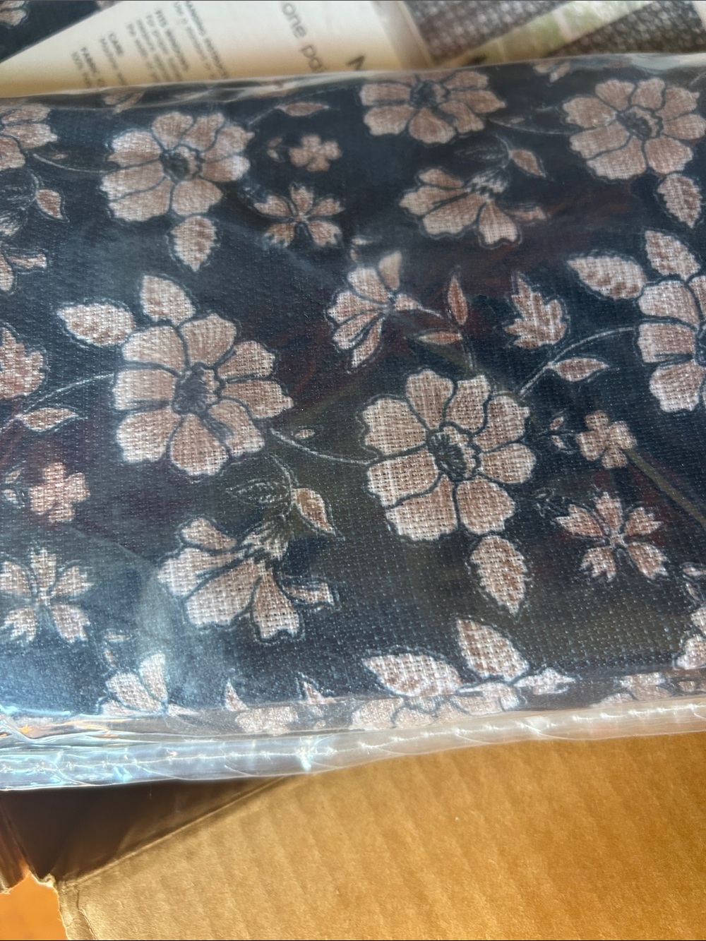 Floral Rod Pocket Tier Pair/valance Curtains - Picture 2 of 2